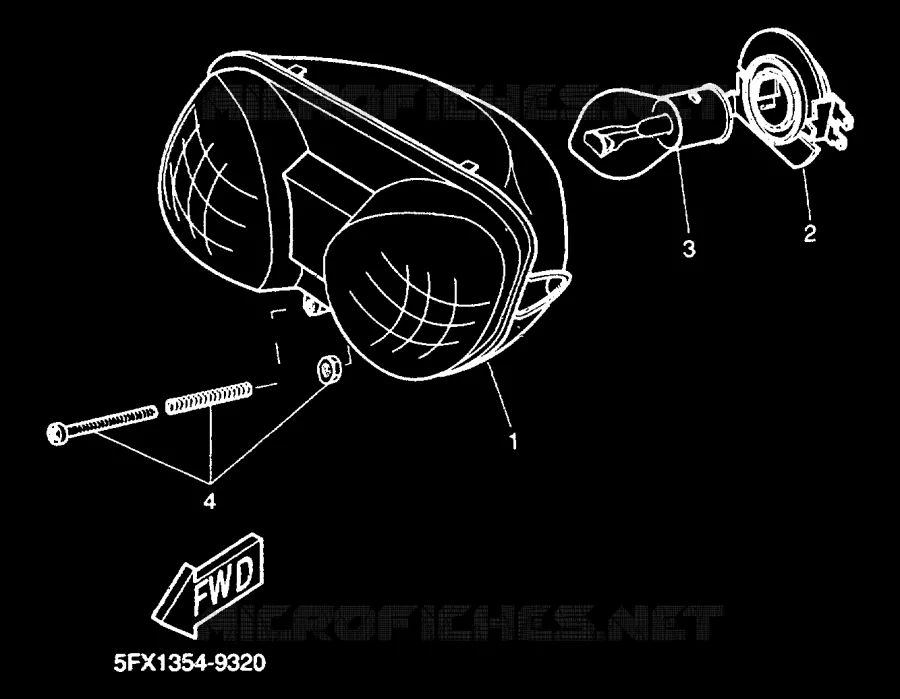 PHARE  Yamaha SCOOTER 50 2000 NEXT GENERATION  CW50RS