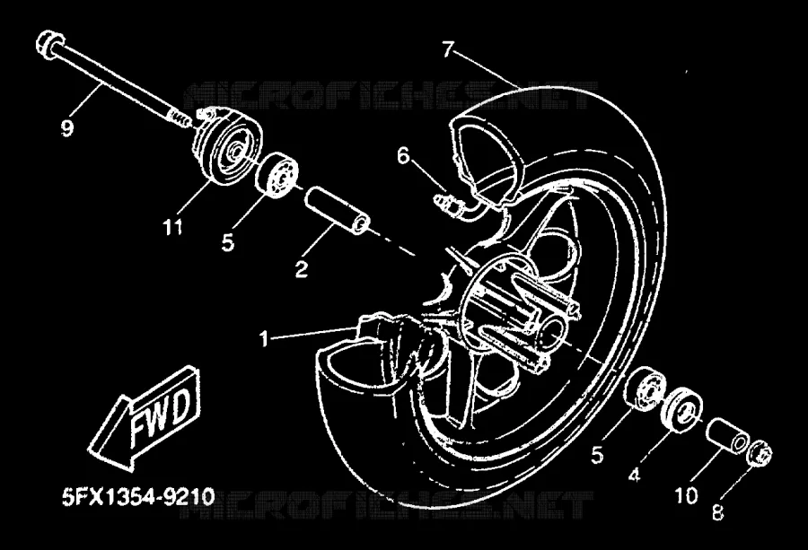 ROUE AVANT Yamaha SCOOTER 50 2000 NEXT GENERATION  CW50RS