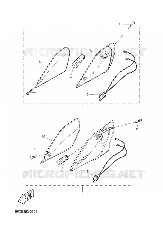 CLIGNOTANT Yamaha SCOOTER 50 2003 NEXT GENERATION  CW50RS