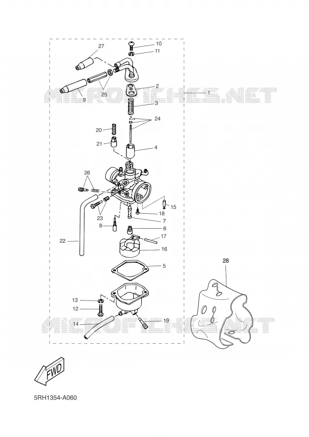 CARBURATEUR Yamaha SCOOTER 50 2004 NEXT GENERATION  CW50RS