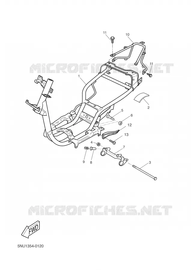 CADRE Yamaha SCOOTER 50 2004 NEXT GENERATION  CW50RS