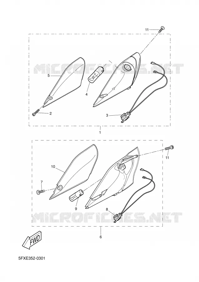 CLIGNOTANT Yamaha SCOOTER 50 2004 NEXT GENERATION  CW50RS