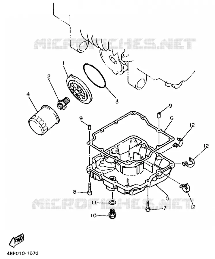 FILTRE A HUILE Yamaha MOTO 600 1993 XJS DIVERSION  XJ600SN (20.3KW