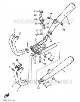 ECHAPPEMENT pour Yamaha XJ 1986