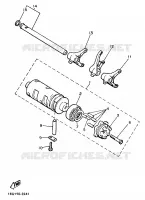 BARILLET DE SELECTION / FOURCHETTES pour Yamaha XJ 1986