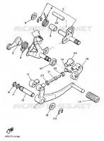 AXE DE SELECTEUR / PEDALE pour Yamaha XJ 1986