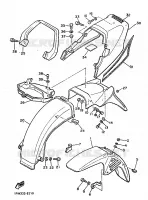 GARDE BOUE pour Yamaha XJ 1986