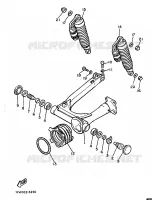 BRAS OSCILLANT / AMORTISSEUR pour Yamaha XJ 1986