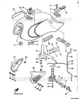 RESERVOIR D'HUILE pour Yamaha XJ 1986