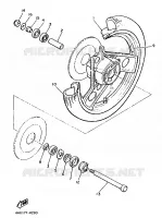 ROUE AVANT pour Yamaha XJ 1986