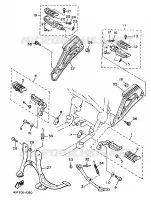 SUPPORT / REPOSE PIEDS pour Yamaha XJ 1986