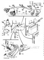 PARTIE ELECTRIQUE 2 pour Yamaha XJ 1986