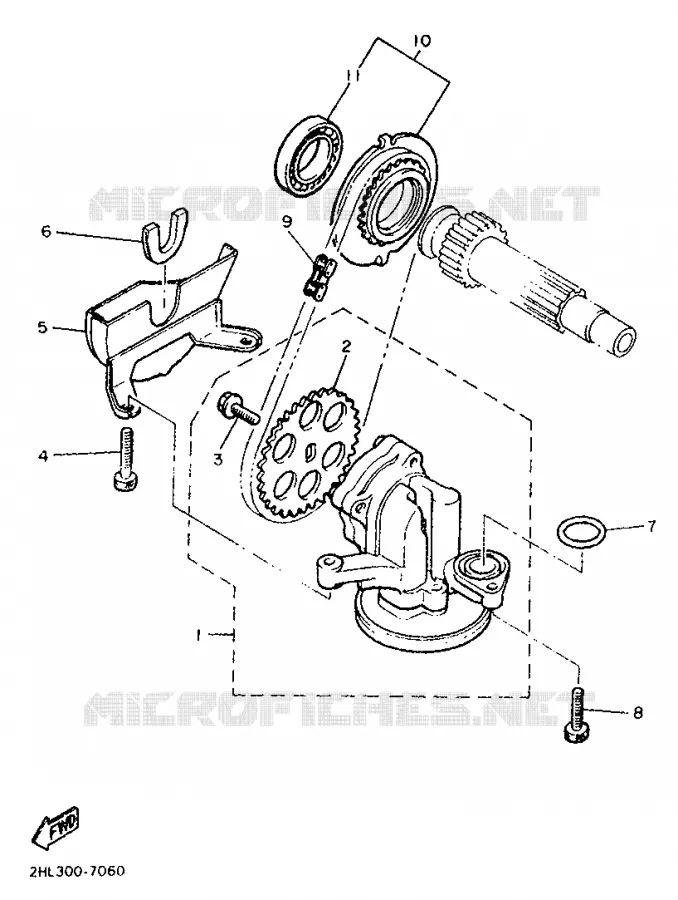 POMPE A HUILE Yamaha MOTO 900 1987 XJ  XJ900