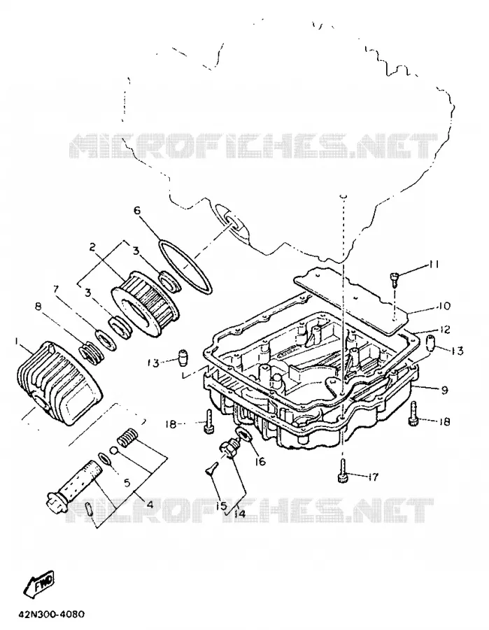FILTRE A HUILE Yamaha MOTO 900 1987 XJ  XJ900F