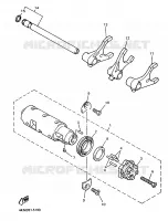 BARILLET DE SELECTION / FOURCHETTES pour Yamaha DIVERSION 1997