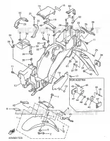 GARDE BOUE pour Yamaha DIVERSION 1997