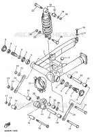 BRAS OSCILLANT / AMORTISSEUR pour Yamaha DIVERSION 1997
