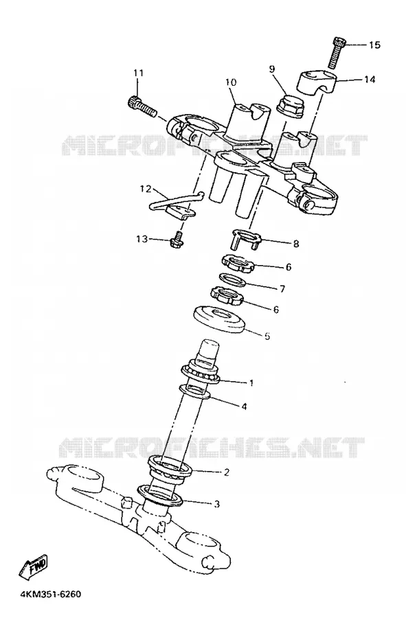 DIRECTION Yamaha MOTO 900 1997 DIVERSION  XJ900S