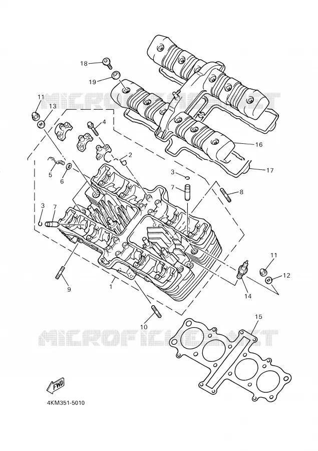 CULASSE Yamaha MOTO 900 2000 DIVERSION  XJ900S