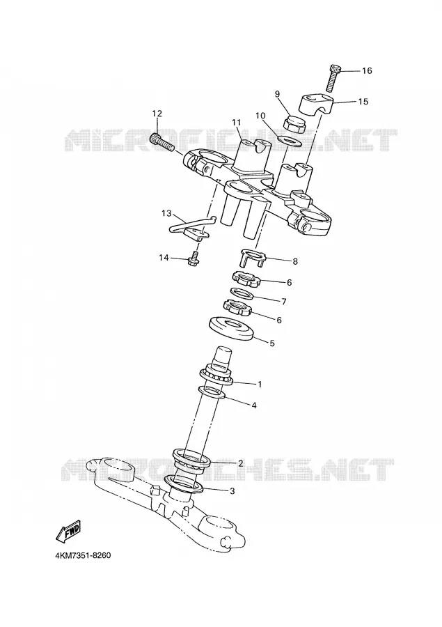 DIRECTION Yamaha MOTO 900 2000 DIVERSION  XJ900S