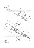 BARILLET DE SELECTION / FOURCHETTES pour Yamaha DIVERSION 2000