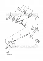 AXE DE SELECTEUR / PEDALE pour Yamaha DIVERSION 2000