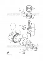 VILEBREQUIN / PISTON pour Yamaha DIVERSION 2000