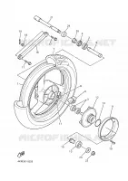 ROUE ARRIERE pour Yamaha DIVERSION 2000