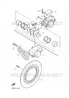 ETRIER DE FREIN ARRIERE pour Yamaha DIVERSION 2000