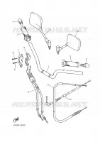 GUIDON ET CABLES pour Yamaha DIVERSION 2000