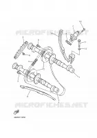ARBRE A CAMES / CHAINE DE DISTRIBUTION pour Yamaha DIVERSION 2000