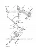 RADIATEUR D'HUILE / ECHANGEUR pour Yamaha DIVERSION 2000