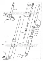 FOURCHE pour Yamaha XJR 1995