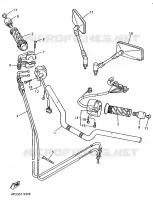 GUIDON ET CABLES pour Yamaha XJR 1995