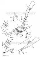 ECHAPPEMENT pour Yamaha XJR 1996