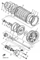EMBRAYAGE DE DEMARREUR pour Yamaha XJR 1996