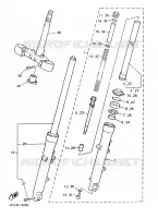 FOURCHE pour Yamaha XJR 1996
