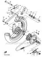AMORTISSEUR ARRIERE pour Yamaha XJR 1996
