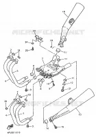 ECHAPPEMENT pour Yamaha XJR 1997