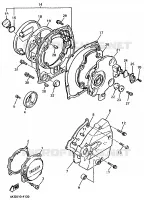 CARTER   MOTEUR 1 pour Yamaha XJR 1997
