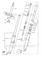 FOURCHE pour Yamaha XJR 1997