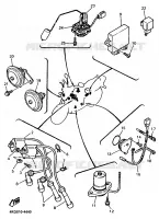 PARTIE ELECTRIQUE 1 pour Yamaha XJR 1997