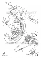 ROUE ARRIERE pour Yamaha XJR 1997