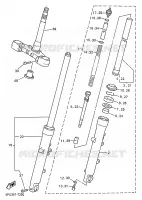 FOURCHE pour Yamaha XJR 1997