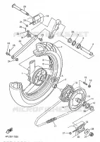 ROUE ARRIERE pour Yamaha XJR 1997