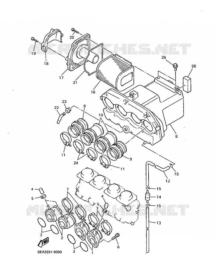 ADMISSION Yamaha MOTO 1300 1999 XJR  XJR1300