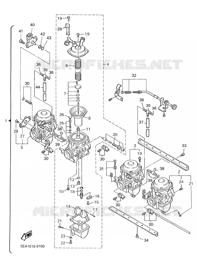 CARBURATEUR Yamaha MOTO 1300 2000 XJR  XJR1300