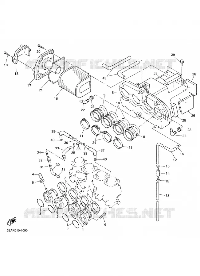 ADMISSION Yamaha MOTO 1300 2002 XJR  XJR1300