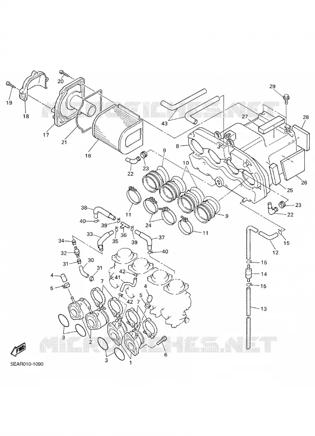 ADMISSION Yamaha MOTO 1300 2002 XJR  XJR1300
