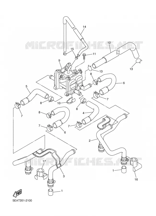 SYSTÈME D'ADMISSION D'AIR AIS Yamaha MOTO 1300 2002 XJR  XJR1300